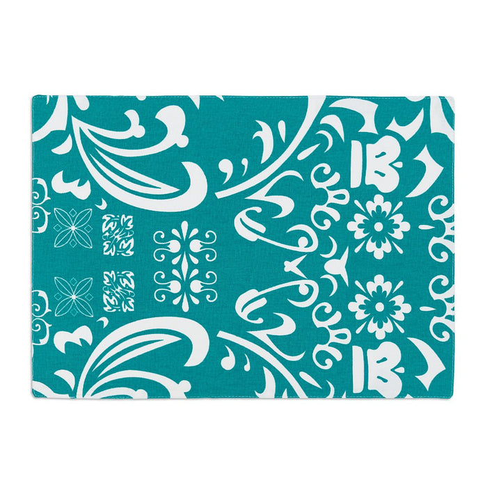 Turquoise & White Vintage Royalty Placemats 4/Pack