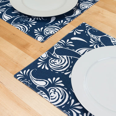 13 X 19 in. Paisley Cotton Placemats 4/Pack (14 colors)