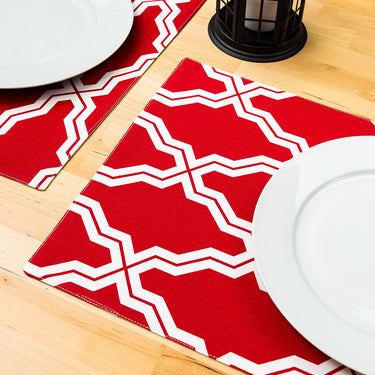 13 X 19 in. Moroccan Print Cotton Placemats 4/Pack (3 Colors)
