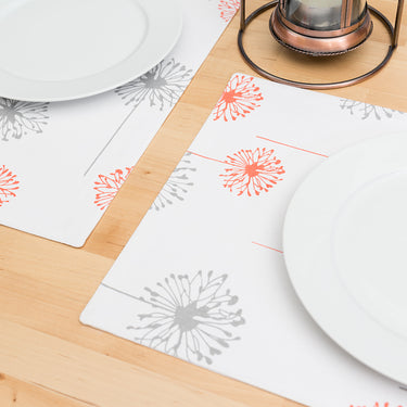 13 X 19 in. Dandelion Cotton Placemats 4/Pack (3 Colors)