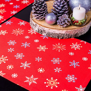 13 X 19 in. Christmas Holiday Cotton Placemats 4/pack (7 Patterns)
