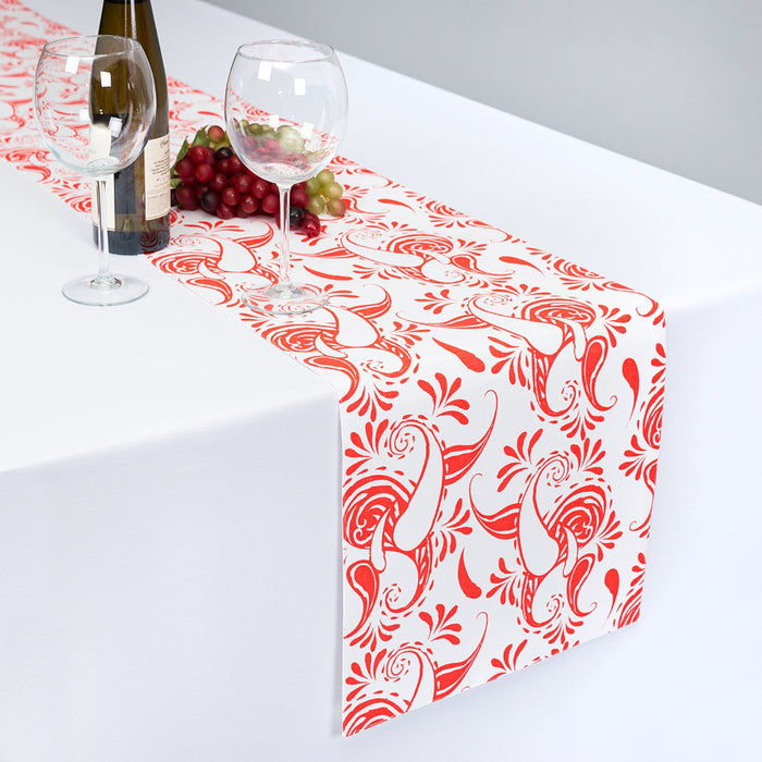 13 X 90 in. Paisley Cotton Table Runner (11 Colors)