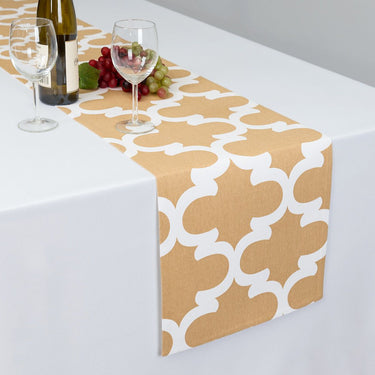 13 X 90 in. Trellis Design Cotton Table Runner (9 colors)