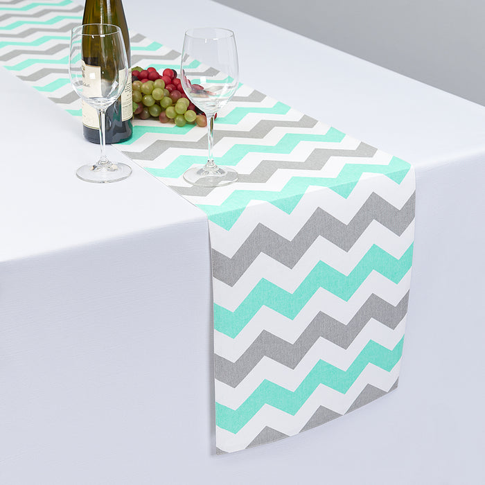 13 X 90 in. Chevron Cotton Table Runner (10 Colors)