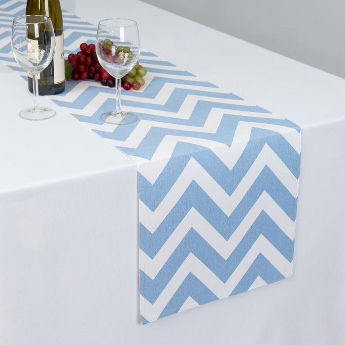 13 X 90 in. Chevron Cotton Table Runner (10 Colors)