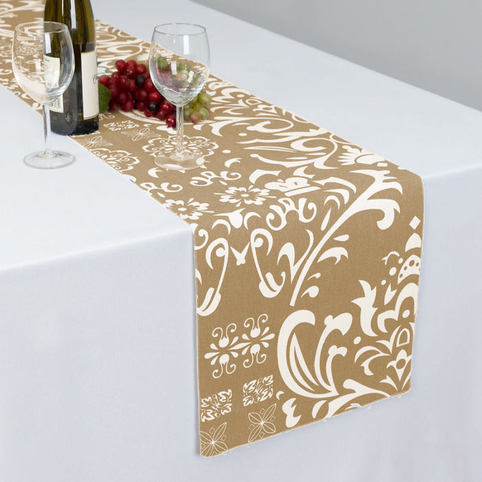 13 X 90 in. Vintage Royalty Cotton Table Runner (5 Colors)