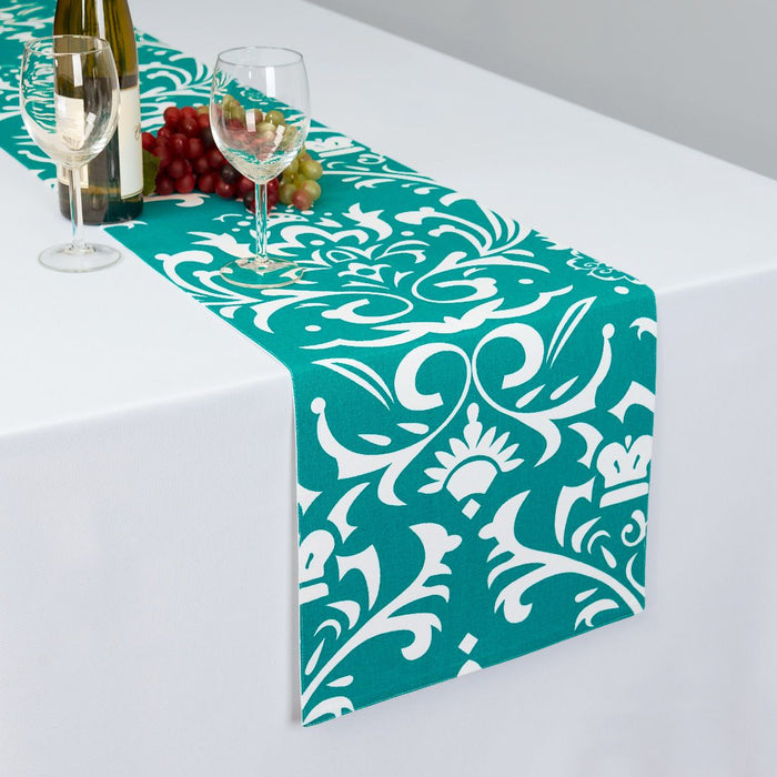 13 X 90 in. Vintage Royalty Cotton Table Runner (5 Colors)