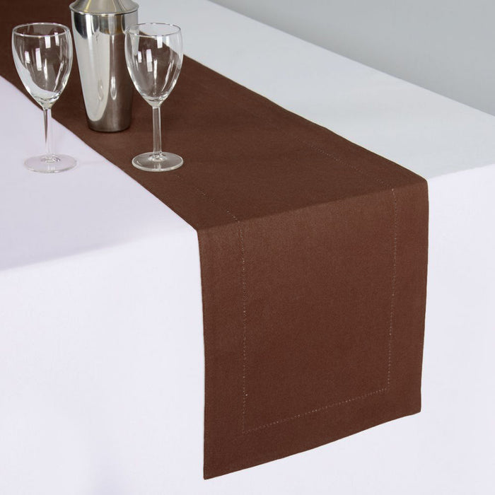 13 x 90 in. Hemstitch Cotton Table Runner (3 Colors)