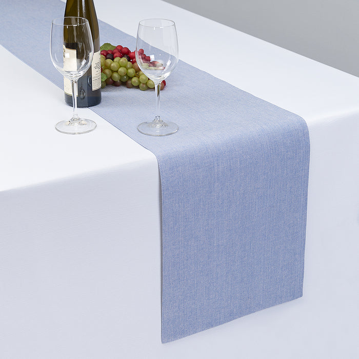 13 X 90 in. Chambray Cotton Table Runner (5 Colors)
