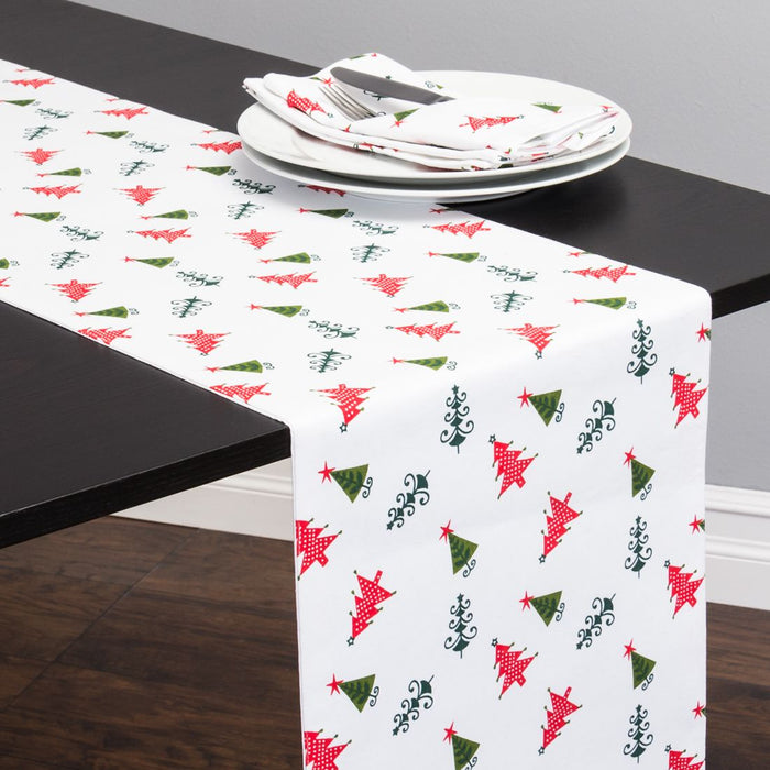 13 x 90 in. Christmas Holiday Cotton Table Runner (5 Patterns)