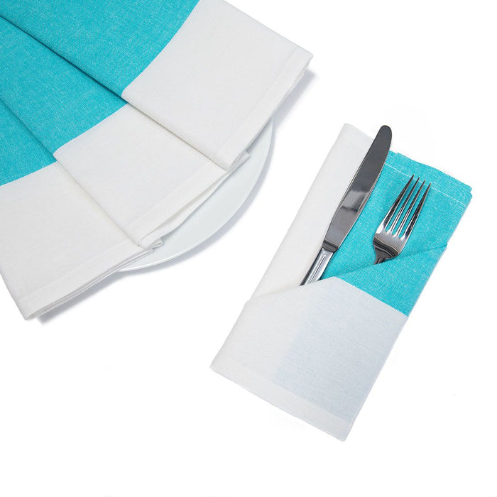 18 X 18 in. Single Striped Cotton Napkins 4/Pack (4 Colors)