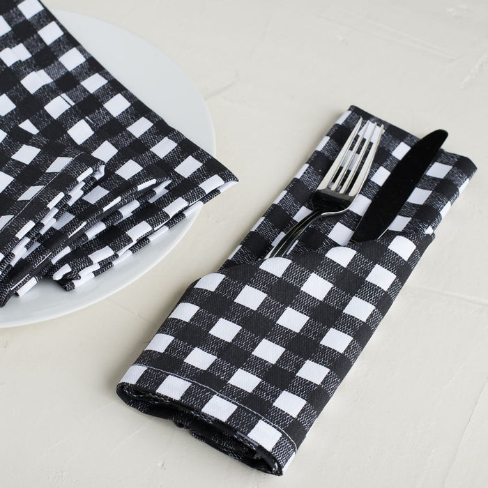 19 X 19 in. Checkered Cotton Napkins 4/Pack (2 Colors)