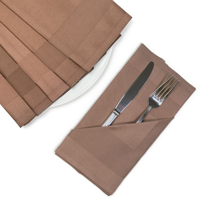 20 X 20 in. Satin Band Cotton Napkins 6/Pack (7 Colors)