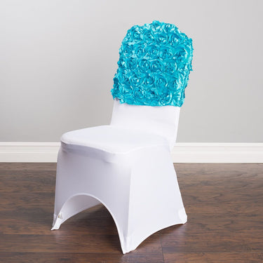 Satin Banquet Rosette Chair Cap (2 Colors)