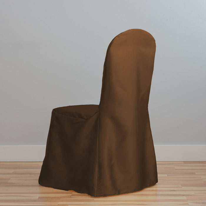 Satin Banquet Chair Cover Chocolate