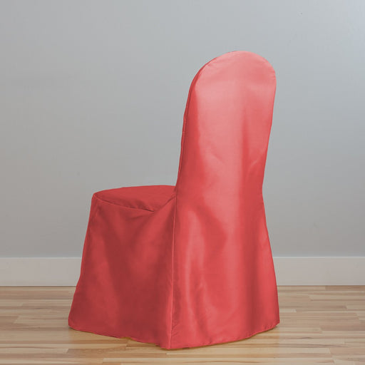 Satin Banquet Chair Cover Red