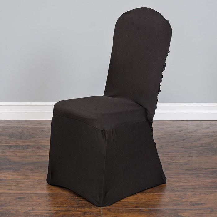 Satin Rosette Stretch Banquet Chair Cover (3 Colors)