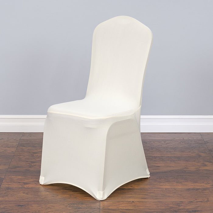 Bargain Stretch Banquet Chair Cover Ivory (5/Pack)