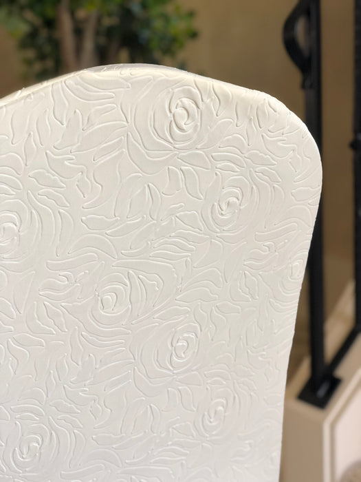 Rose Embossed Stretch Banquet Chair Cover (5 Colors)
