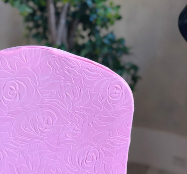 Rose Embossed Stretch Banquet Chair Cover (5 Colors)