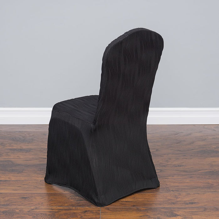 Wavy Stretch Banquet Chair Cover (9 Colors)