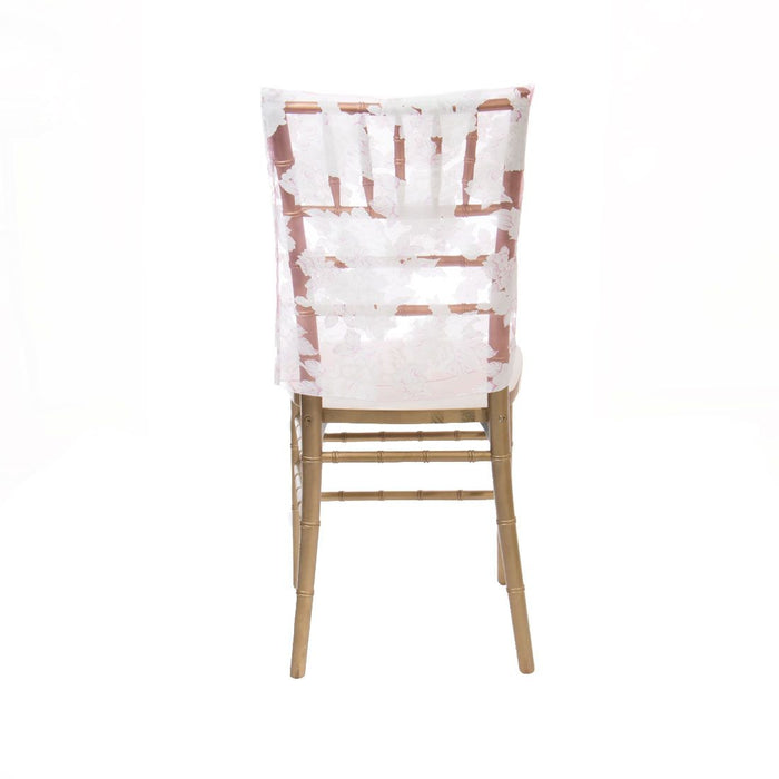 Sheer Blossoms Chiavari Chair Cover (2 Colors)