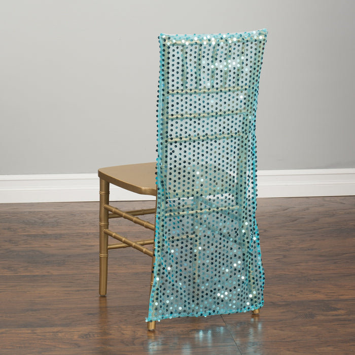 Sheer Sequin Chiavari Chair Cover (5 Colors)