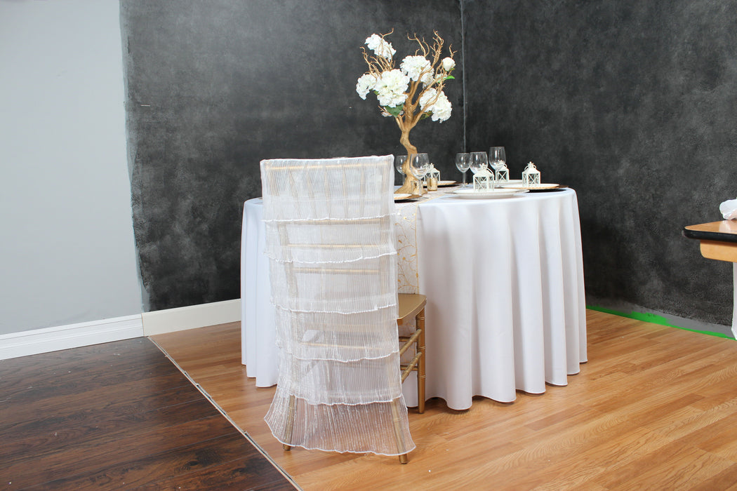 Tiered Chiavari Chair Cover (4 Colors)