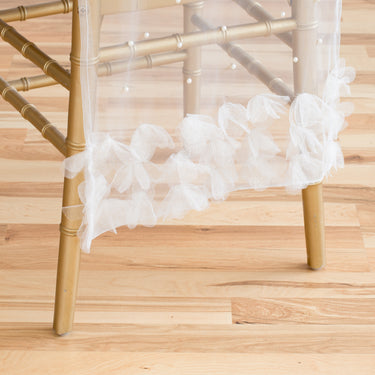 Ethereal Pearl Chiavari Chair Cap White