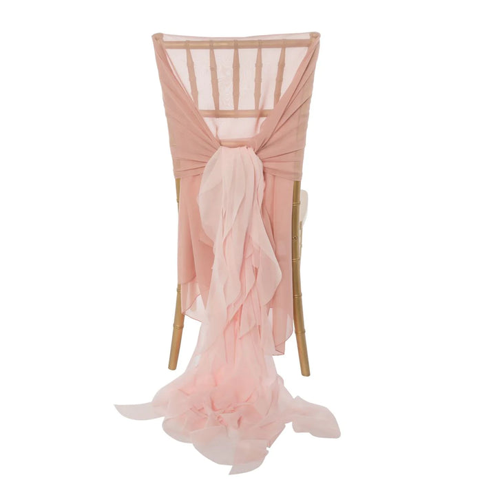 Curly Willow Chiffon Chiavari Chair Cover (3 Colors)
