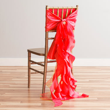Curly Willow Taffeta Chair Sash (9 Colors)
