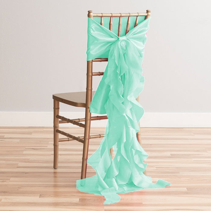 Curly Willow Taffeta Chair Sash (4 Colors)
