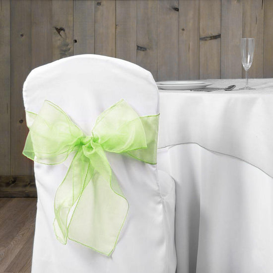 Bargain Organza Sash 10 Pack Tea Green