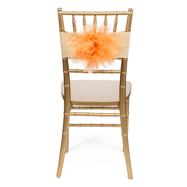 Camellia Organza Chair Sash 4/Pack