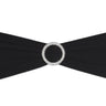 Stretch Chair Sash Black With Round Buckle