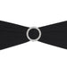 Stretch Chair Sash Black With Round Buckle