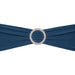 Stretch Chair Sash Navy Blue With Round Buckle 5/Pack