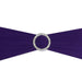 Stretch Chair Sash Purple With Round Buckle 5/Pack