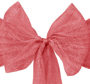 Metallic Web Mesh Chair Cover Sash/Runner 10/Pack (5 Colors)