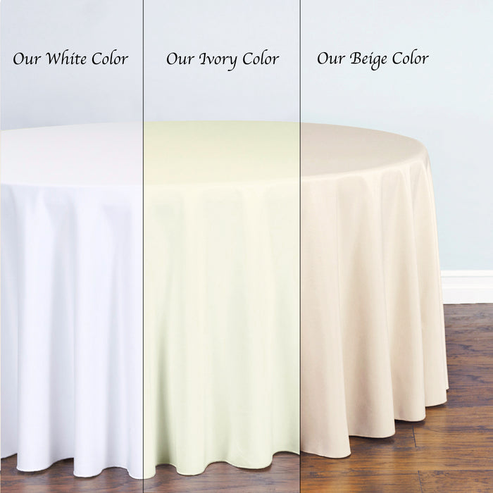 90 X 132 in. Rectangular Polyester Tablecloth (20 Colors)