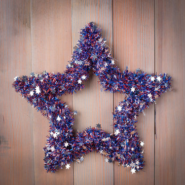 20 in. Americana Star Wreath Independence Day patriotic