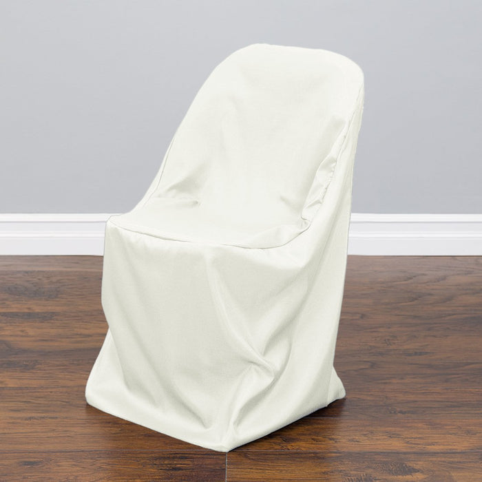 Polyester Folding Chair Cover Ivory