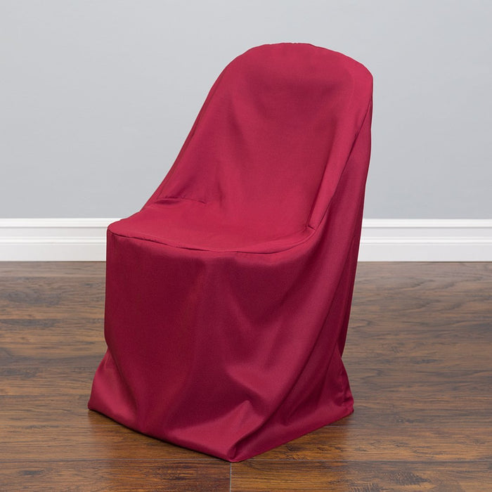 Polyester Folding Chair Cover Burgundy