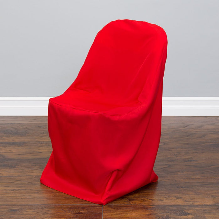 Polyester Folding Chair Cover Red