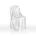 Satin Folding Chair Cover White