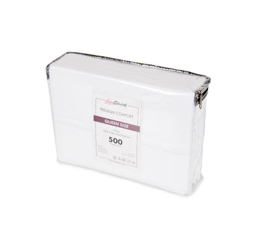 Hotel Selection 500 Thread Count Cotton White Sheet Set - Full Size