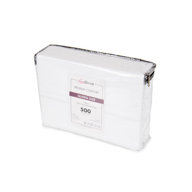 Hotel Selection 500 Thread Count Cotton White Sheet Set - Full Size