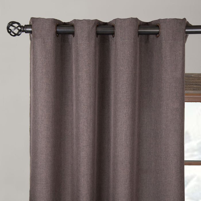 Walnut Brown Woven Curtain (2 Sizes)