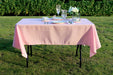 60 x 78 in. Rectangular Polyester Tablecloth Pink