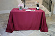 90 x 108 in. Rectangular Polyester Tablecloth Burgundy